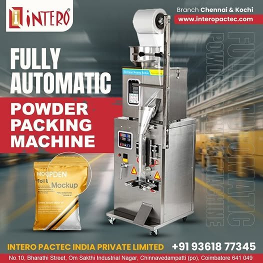 Fully Automatic Powder Packing Machine Manufacturer and Seller in Tamil Nadu – Intero Pactec