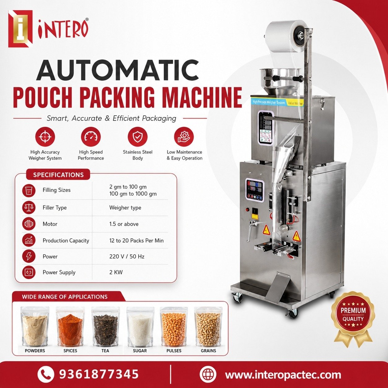 Automatic Pouch Packing Machine Manufacturers in India