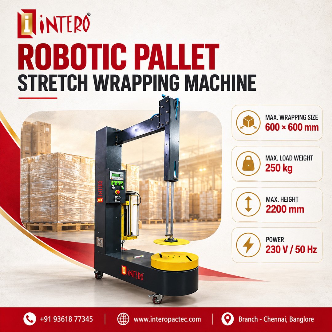 Robotic Pallet Stretch Wrapping Machine in India
